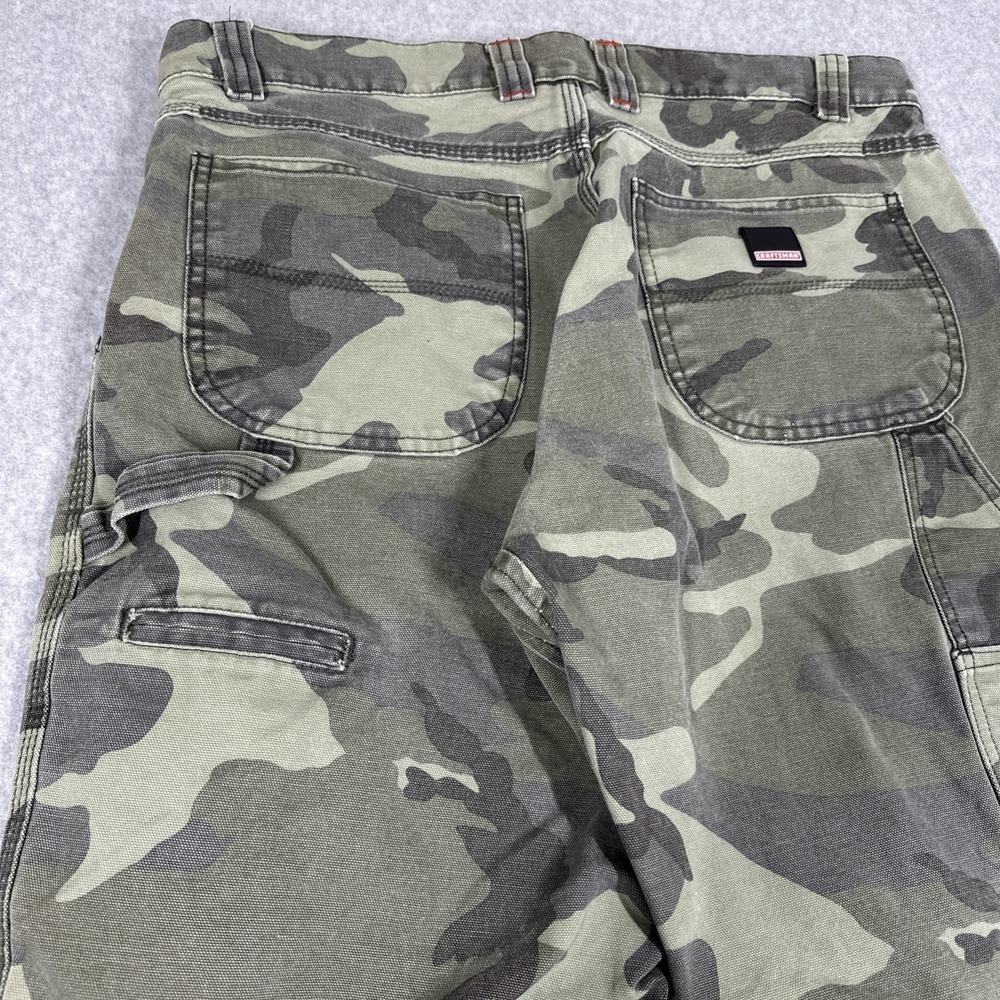 Craftsman Men's Camo Canvas Carpenter Work Pants Size 36x30 Loose Baggy Skater - Picture 12 of 14